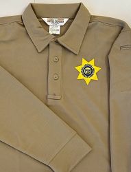 Arizona Dept of Correction's Long Sleeve Uniform Polo - Moisture Wicking Material - Men's